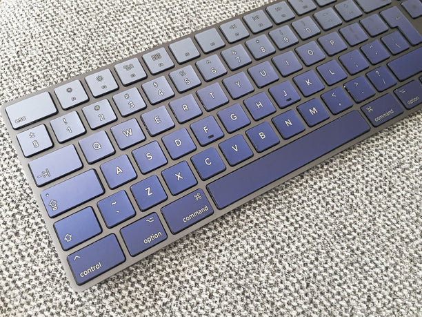 Metallic Sky Ombre MacBook Keyboard Stickers decals key overlays