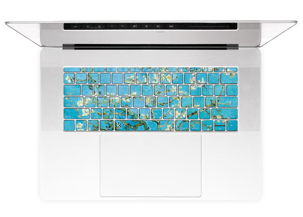 Van Gogh's Almonds MacBook Keyboard Stickers