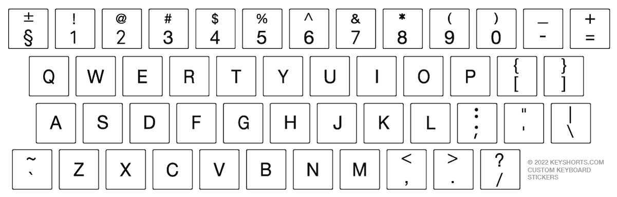 keyboard reference small